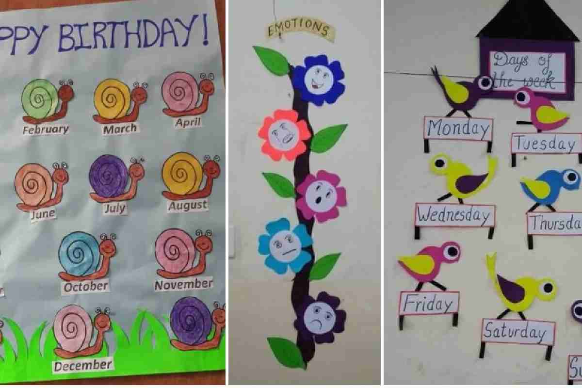 Kindergarten Handmade Charts For Classroom Decoration