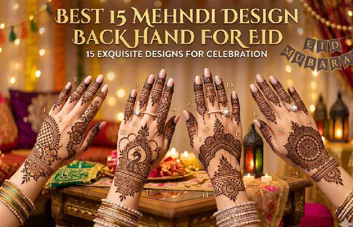best 15 mehndi design back hand for eid 