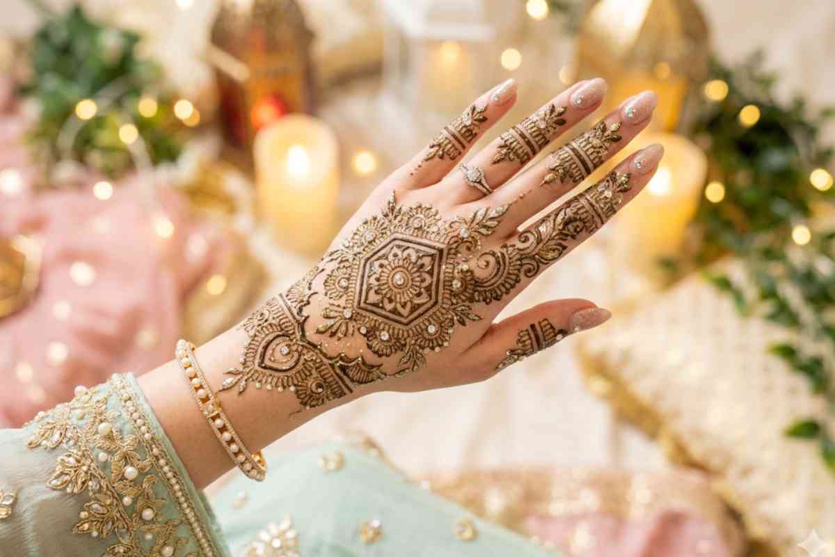 best mehndi design back hand for eid