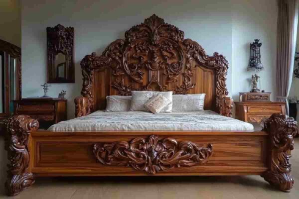 wooden modern box khat design