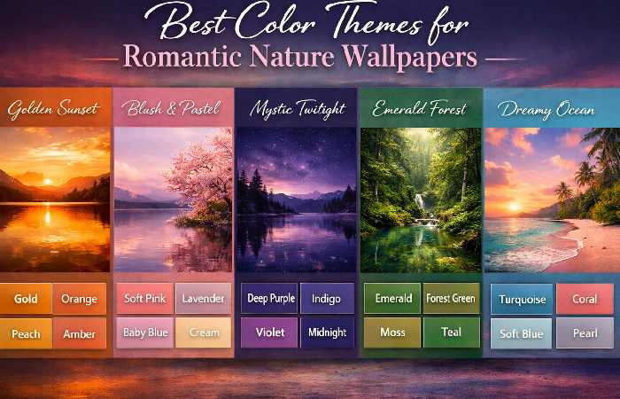best color themes for romantic nature wallpapers