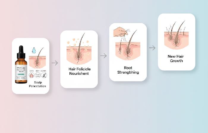 how does wishcare hair growth serum work