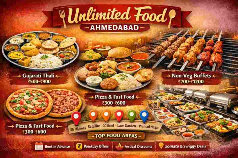 Unlimited Food Ahmedabad – Best Restaurants and Buffet Deals
