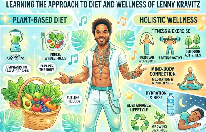 to diet and wellness of lenny kravitz.