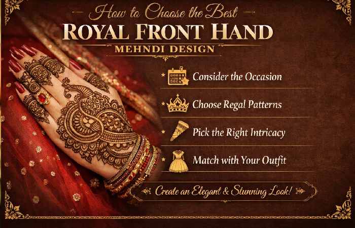 how to choose the best royal front hand mehndi design