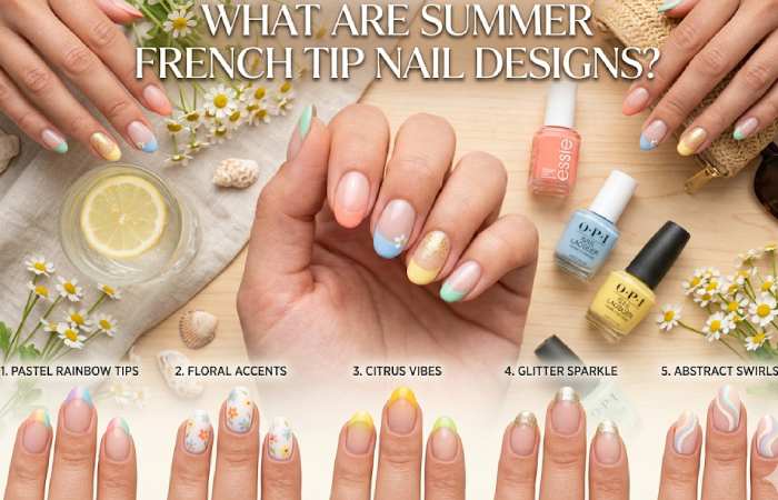 what are summer french tip nail designs